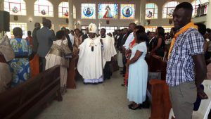 Archbishop Cyprian Kizito Lwanga at Ntinda Parish